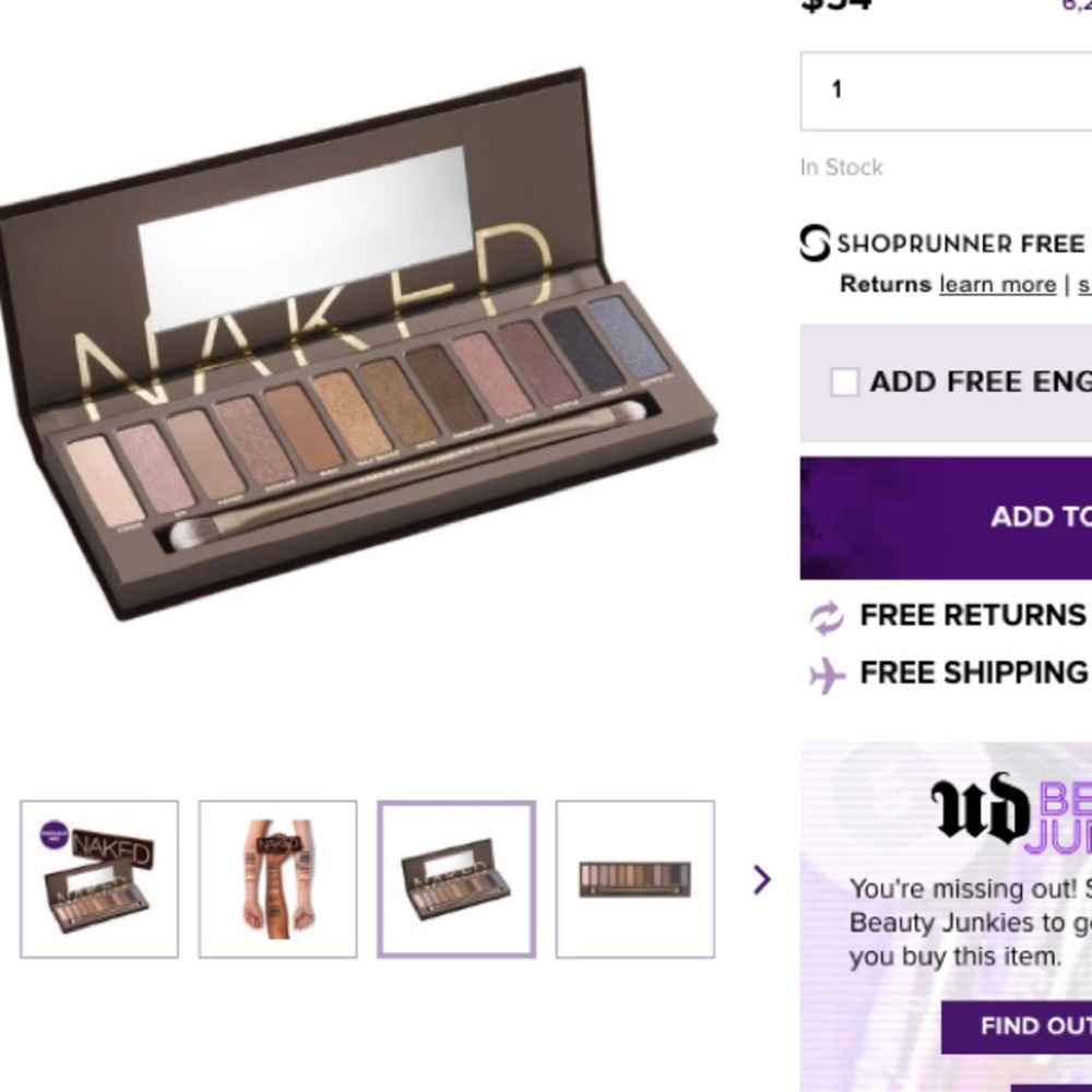 Brand New Urban Decay Naked Palette